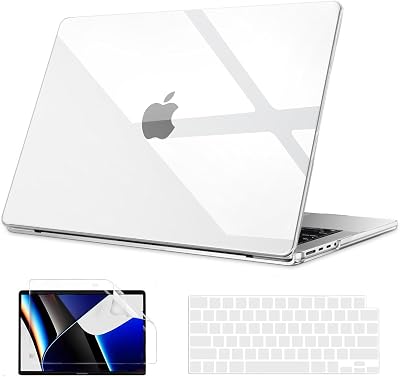 B BELK Case for Newest MacBook Pro 16 inch Case 2024 2023 2022 2021 M3 A2991 M2 M1 A2780 A2485, Corner Protective Clear Laptop Plastic Hard Shell  Keyboard Cover  Screen Protector