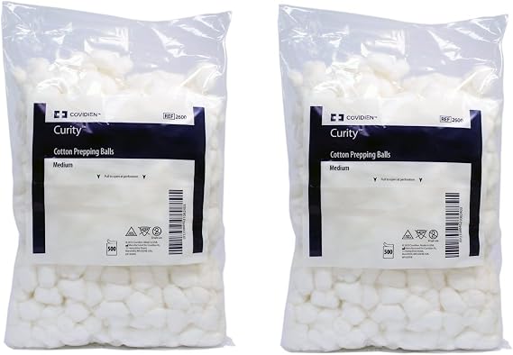 Kendall/Covidien Prepping Cotton Ball, 1000 Count