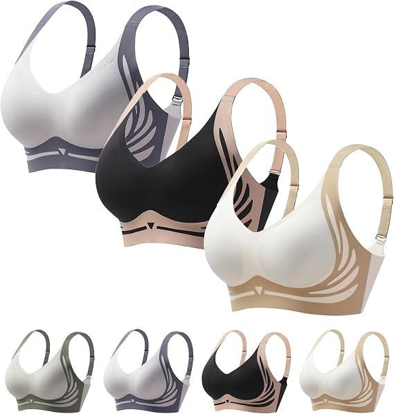 Sujetador Con Soporte Superior Inalambrico, Sujetador Push Up Sin Aros, Lushfitting Powerful Push-Up Seamless Bra