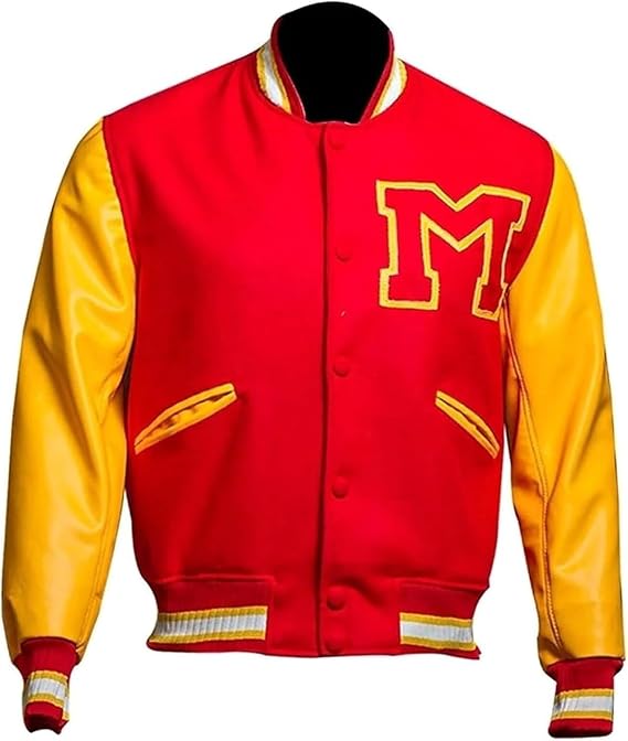 Mens MJJ Thrilleer Red Leather Jacket | Thriller Jacket for Adult Costume for Halloween