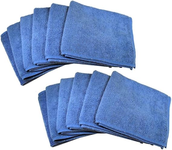 Progo Ultra Absorbent Microfiber Cleaning Cloths for LCD/LED TV, Laptop Computer Screen, iPhone, iPad and More. (12 Pack)