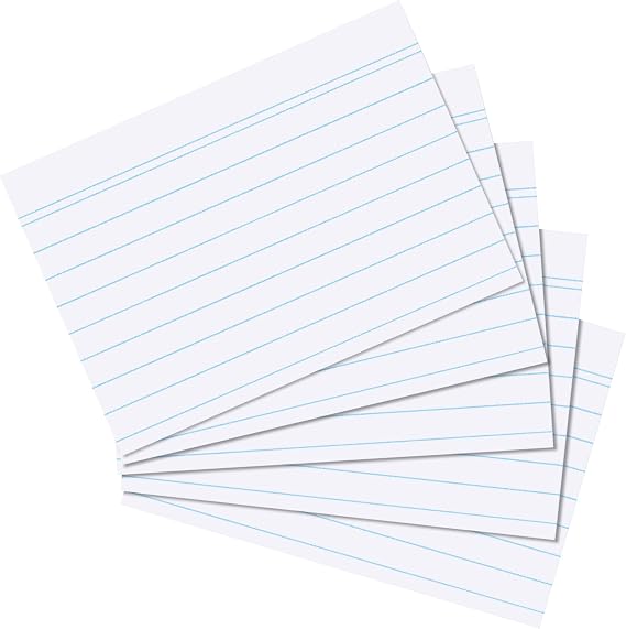 Herlitz 1150507 Index Cards, Pack of 100 A5 Bianco