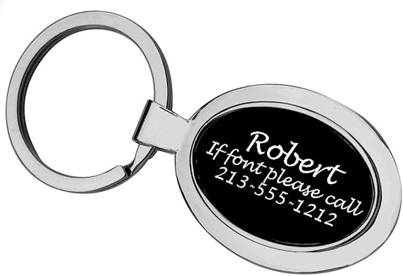 Gifts Infinity Personalized Key Chain/Key Ring Free Laser Engraving.
