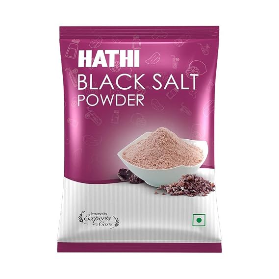 Hathi Black Salt Powder, (1 Kg)