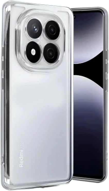 Zipax Xiaomi Redmi Note 14 Pro 4G ile Uyumlu Kılıf, Silikon, Lazer Lensli Kamera Korumalı, Gümüş