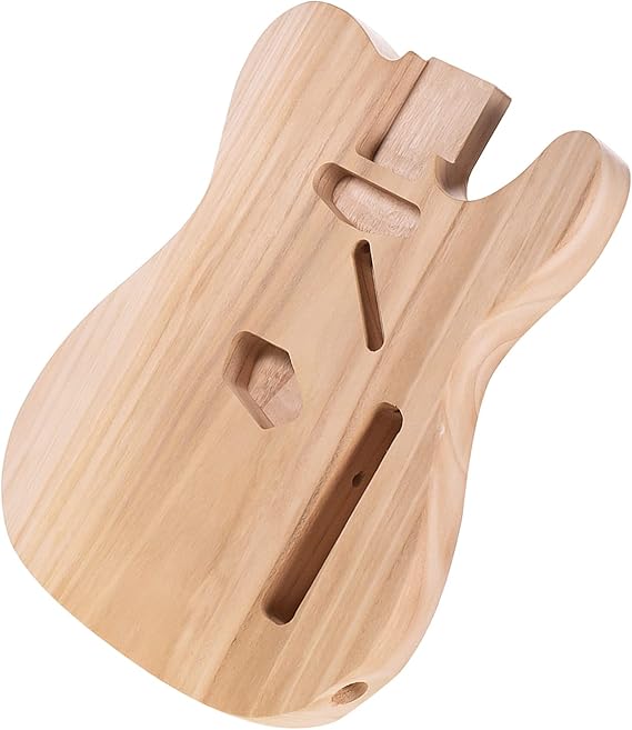 LANRU T02 Unfinished Electric Guitar Body Sycamore Wood Blank Guitar Barrel for Electric Guitars DIY Parts