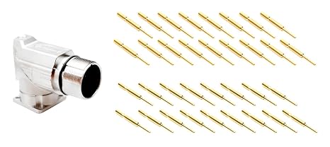 AMPHENOL MA7RAE1701-KIT 17POS, M23, Panel; Product Range:Elite Series; Sensor Connector Size:M23; Sensor Connector Gender:Male; NO. of Positions:17 Positions; Contact Type:Crimp PIN; IP/NEMA