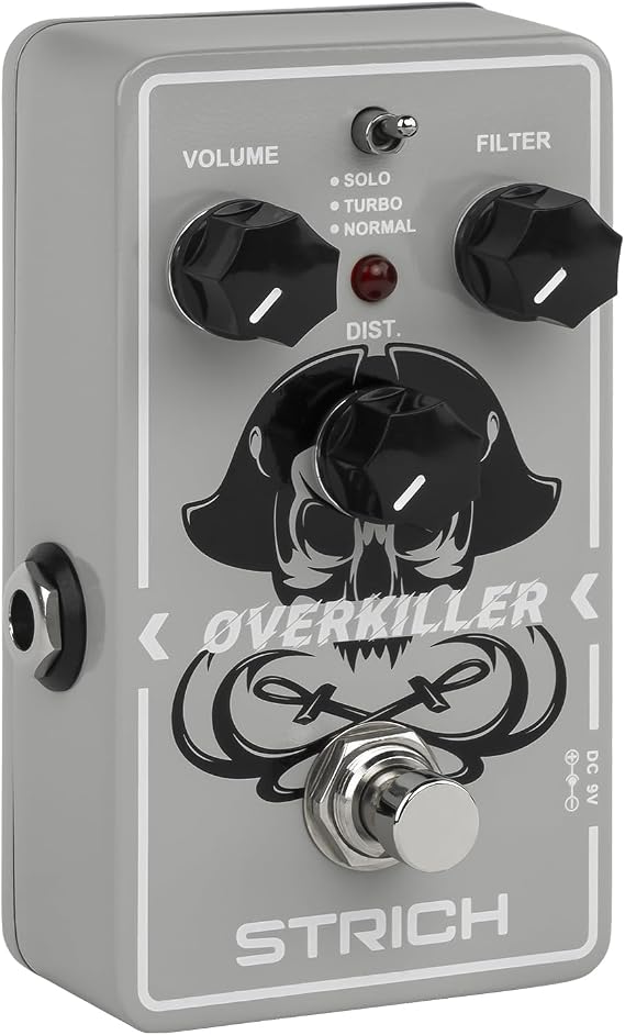 STRICH OVERKILLER Metal Distortion Pedal for Electric Guitar, True Bypass
