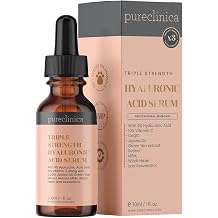 Triple Strength Hyaluronic Acid Serum - 6% Strength Double Weight, Easy Absorb Hyaluronic Acid with Added Vitamins C & E, Resveratrol and Coq10-30ml / 1 fl oz