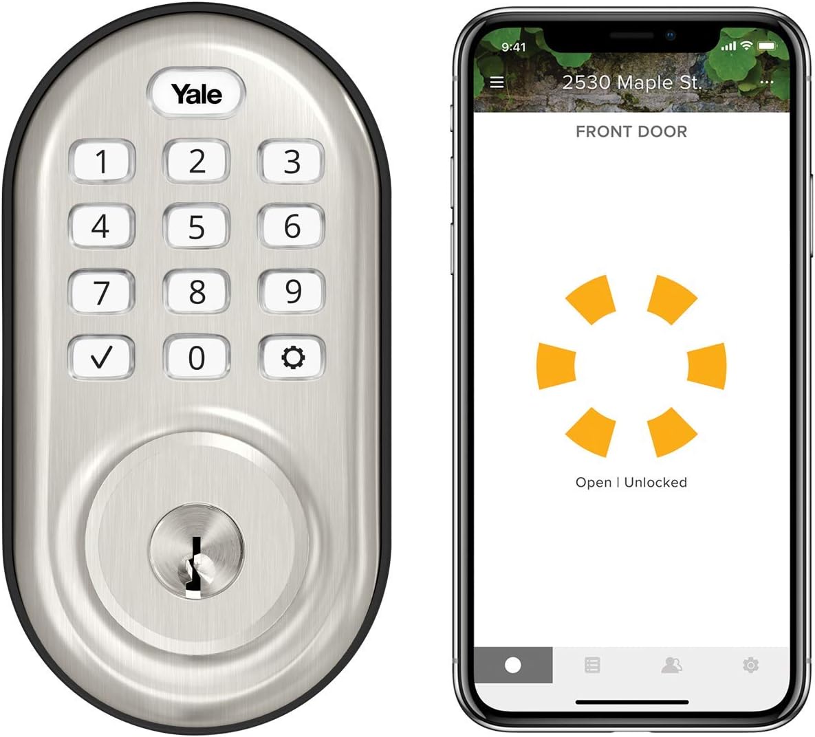 Yale Assure Lock - Wi-Fi Keypad Smart Lock - Satin Nickel