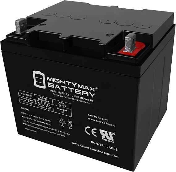 Mighty Max Battery 12V 50AH Replacement Battery for Leoch LPX12-38