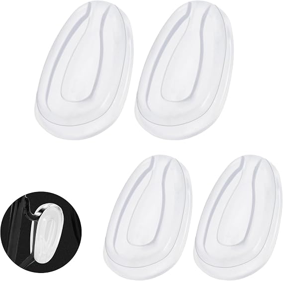 Clear Replacement 2 Pairs Nose Pads for Oakley Gauge 8 L OO4124/Keel OX3122, OX5126, OX5115, OX5118/Carbon Blade OO9174/Tincan OO4082 OO6017/Tinfoil OO6018/Tailpin OO4086/Caveat OO4054