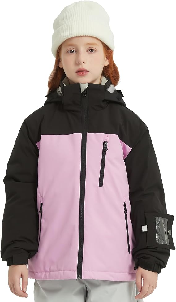 Kids Ski Jacket Waterproof Warm Winter Snow Coat With Hooded Outdoor Snowboarding Skiing Jackets for Girls Boys