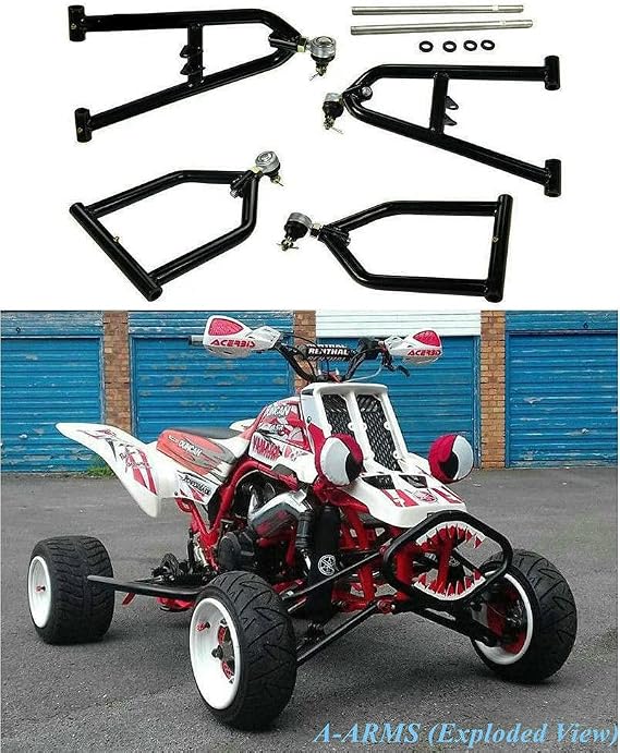 Stainless Sport Extended A-arms +2+1 For Atv Yamaha Banshee 350 Yfz350 1987-06