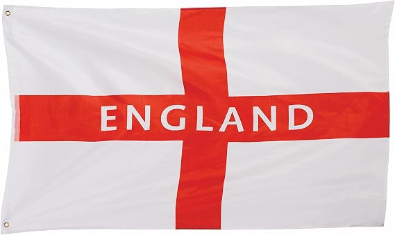 Costume & Party Store England Flag 5ft x 3ft with Eyelets Euros World Cup Supporters St Georges Day
