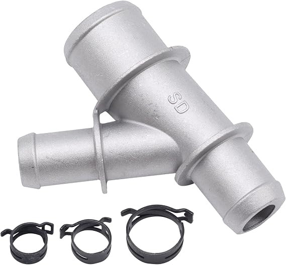 Aluminum Coolant Radiator Hose Y Junction Connector Compatible with Chevrolet Silverado Suburban Tahoe Avalance/GMC Sierra Yukon/Cadillac Escalade Replace#: 15834773