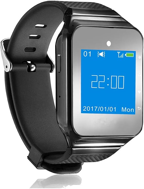 CallToU Caregiver Pager Wireless Smart Call Button Nurse Calling Alert Vibration for Elderly/Patient/Disable at Home 1 Receiver Wrist