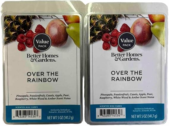 Better Homes & Garden Over The Rainbow Scented Wax Melts, 5 oz 2 Pack, Blue, OTR5oz2pk