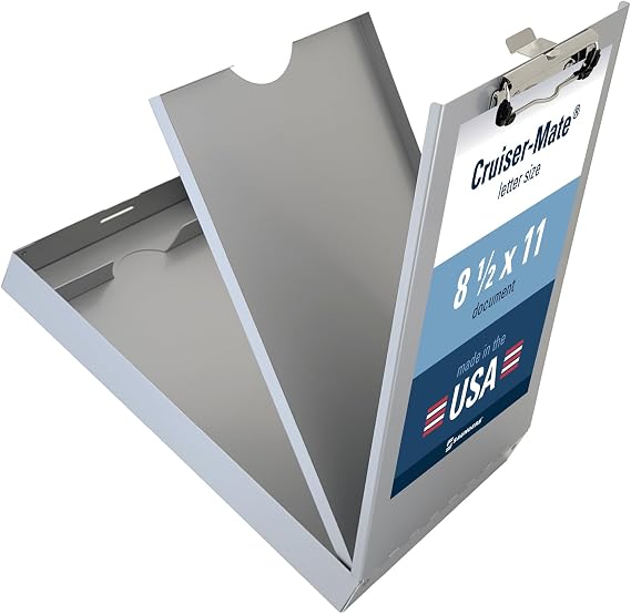 Saunders Cruiser-Mate Storage Clipboard, Dual Tray, Silver, Letter Size