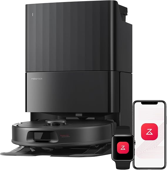roborock 2026 New Qrevo S Pro Robot Vacuum and Mop, 18,500Pa Suction | Multifunctional Dock with 167F Mop Self-Cleaning, Smart Obstacle Avoidance, Anti-Tangle Brush, Liftable Spinning Mop, Black