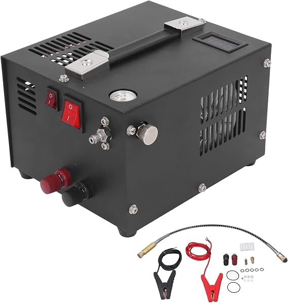 Portable High Pressure Electric PCP Air Compressor Pump DC12V 4500Psi 30Mpa for Diving Outdoor Firefighting
