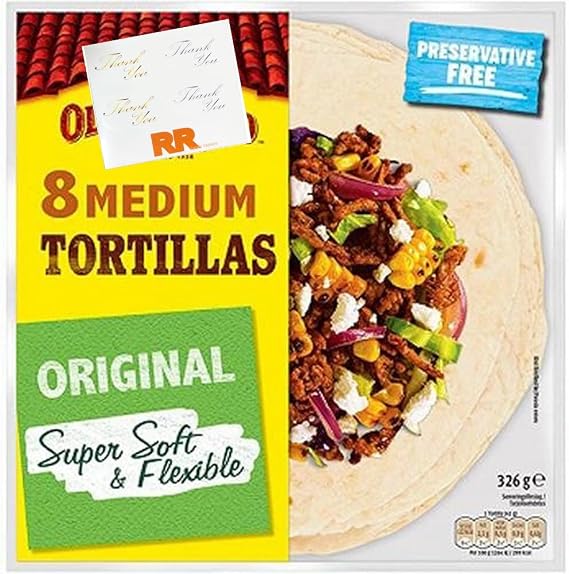 RR Old El Paso Flower Tortillas 8 Sheets 1 Bag