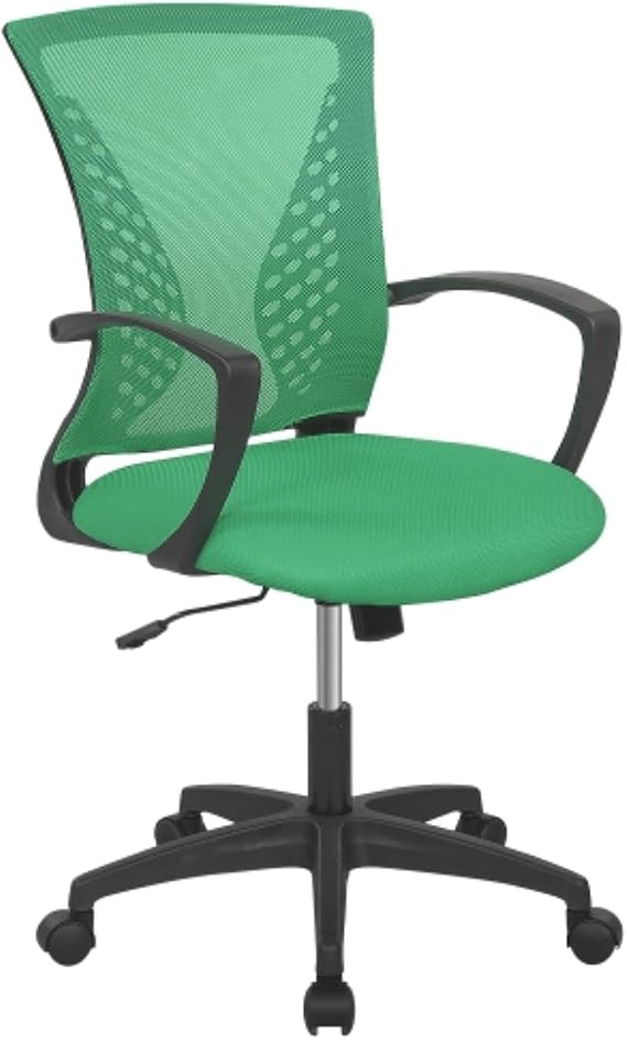 Ergonomic Office Chair Mesh Computer Chair Ergonomic Desk Chair with Lumbar Support &Armrest &Rolling Swivel,Modern Executive Adjustable Chair, Rolling Swivel Chairs for Adults (Green)