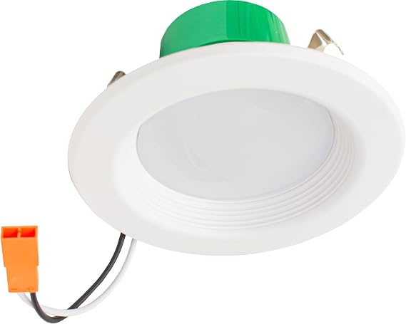 Westgate Lighting 4 Inch LED Retrofit Recessed Downlight with Baffle Trim, 10W, 5CCT Selectable 2700K/3000K/3500K/4000K/5000K, 700 Lumens, Dimmable, 90+ CRI, Damp Rated, 120V, UL Listed (1 Pack)