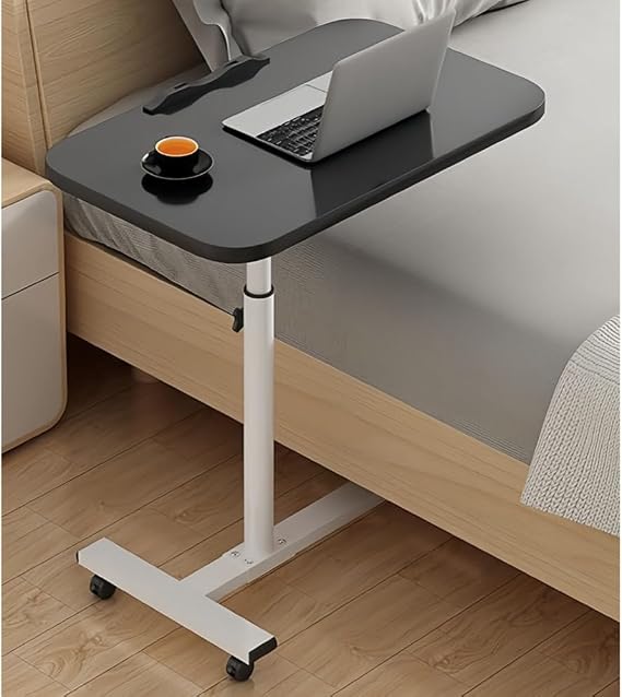 360° Rotating Elevating Side Table Multifunction Mobile Bed Table Laptop