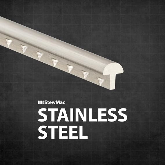 StewMac Stainless Steel Fretwire, Medium/Medium, 2-foot piece