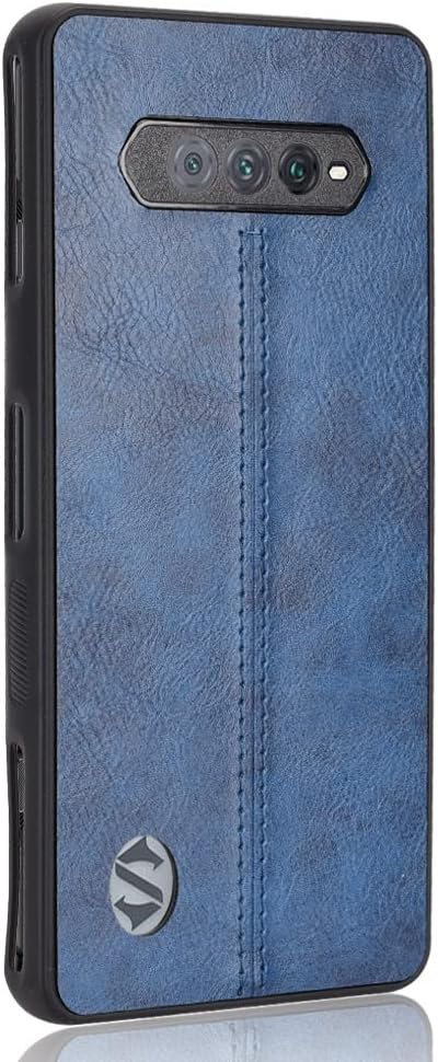 Case Compatible with Xiaomi Black Shark 5 RS 5G,Compatible with Xiaomi Xiaomi Black Shark 5 RS 5G [PU Leather Texture][PU+PC+TPU] 3 in 1 Camera Protection Cover Blue