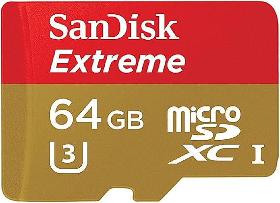 Sandisk 64GB Extreme MicroSDXC UHS-I Card (SDSDQXL-064G-A46A)