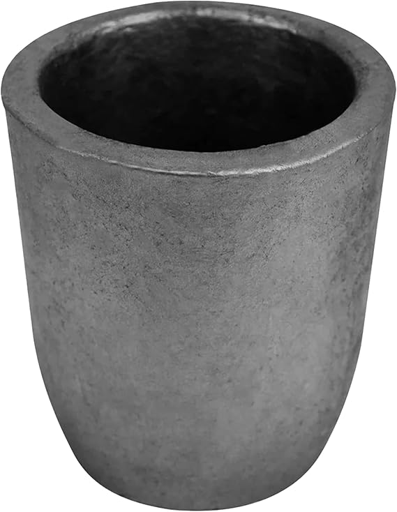 Clay Graphite Crucible, Silicon Carbide Graphite Crucibles for Metal Melting Casting Refining Gold Silver Copper Brass Aluminum (#1-0.8KG)