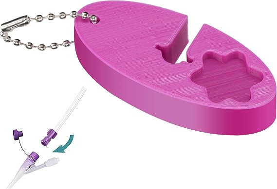 Purple Hand Wrench Keychain,Remove Tool For G-Tube Type Adapter