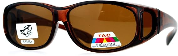 SA106 Polarized 55mm Fit Over OTG Oval Rectangular Sunglasses