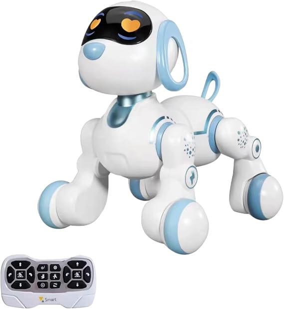 Giffy / 30 Fonksiyonlu Uzaktan Kumandalı Şarjlı Sesli Işıklı Dokunma Algılama Programlama Robot Köpek El Sensörlü Şarjlı Işıklı Müzikli Dansçı Robot Köpek Ve Kedi (Köpek)
