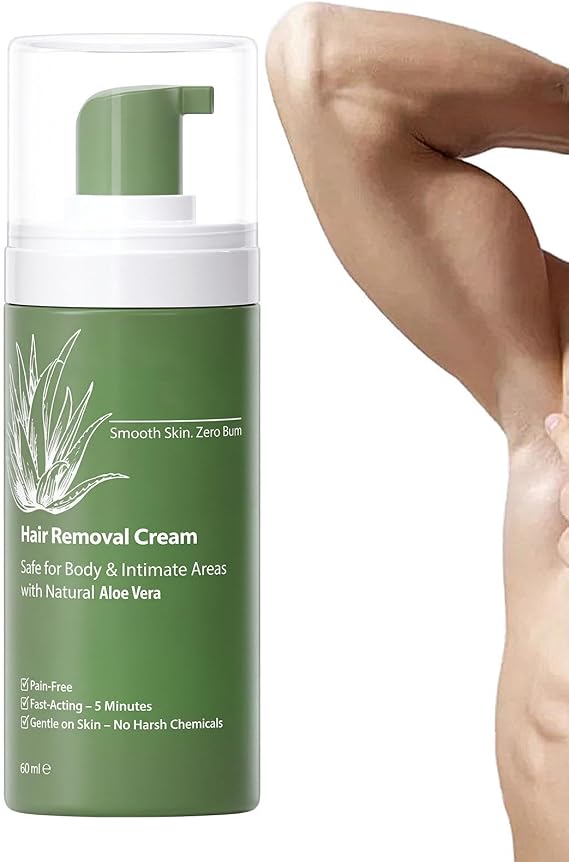 Hair Removal Mousse 60ml Lightweight Moisturizing Sensitive Skin Gel