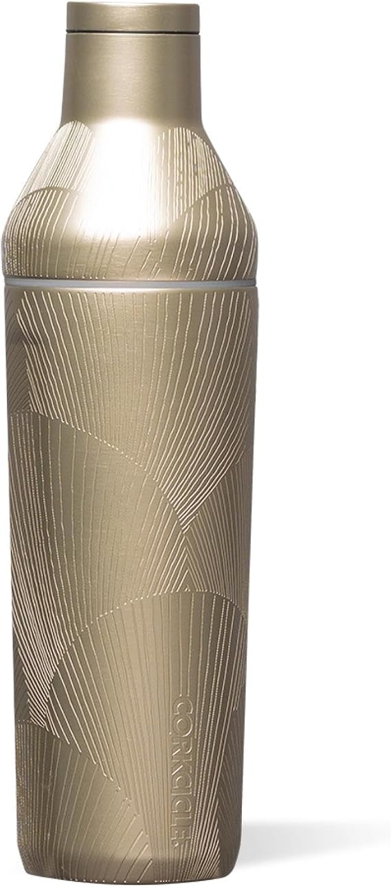 Corkcicle Cocktail Shaker 17 oz Triple Insulated, Champagne Dreams