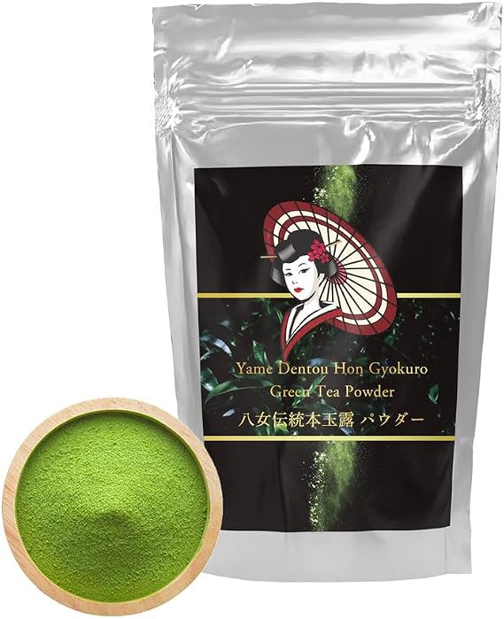 The High End Ceremonial Grade Matcha 1 kg Yame Traditional Authentic Gyokuro Green Tea Powder, Yame Traditional Hon Gyokuro, Matcha Powder, Mukoh Matcha