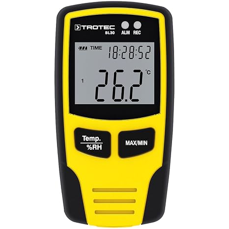 TROTEC BL30 Climate Data Logger / Measuring and Recording air temperature, relative humidity, mould and moisture damage/ up to 32,000 measuring values