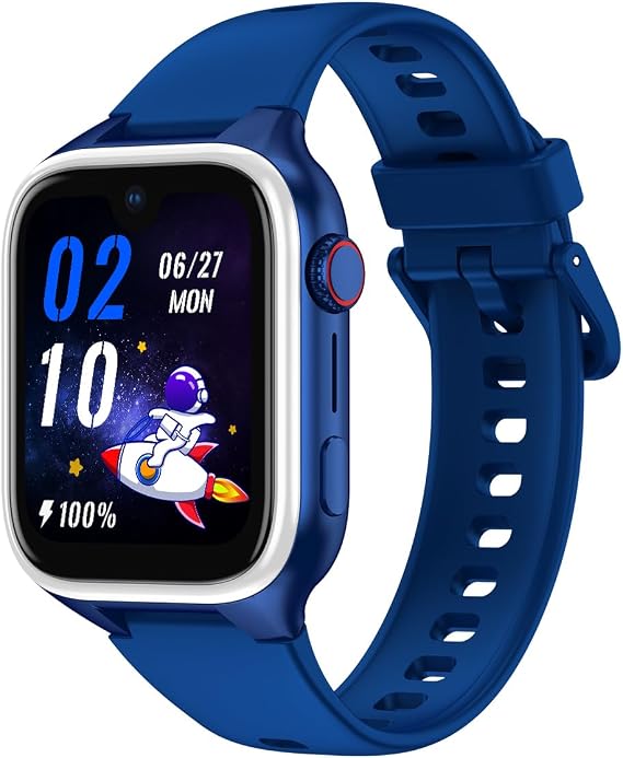 Buff Kids Watch Adventure 4.5G Sim Kartlı Akıllı Çocuk Saati GPS Konum Takibi Görüntülü Görüşme (Mavi)