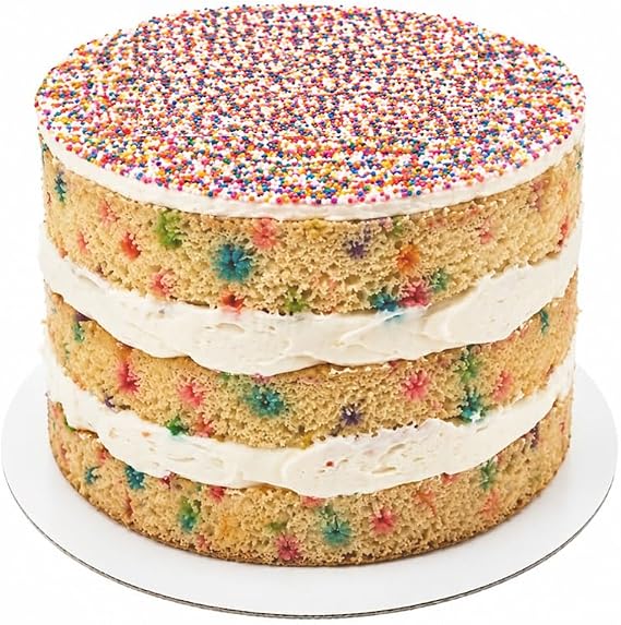 Pride Funfetti Bento Cake - 5 inch | Limited Edition Vanilla Sponge | Serves 4-6 Portions | Sprinkles Sponge & Buttercream Cake | Handcrafted By Our Expert Bakers