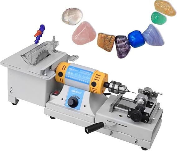 750w Gemstone Grinding Faceting Machine, Gem Polishing Machine Jewelry Polisher Flat Grinder Lapidary Machine 800-10000r, for Jewelry, Jade and Precious Metals