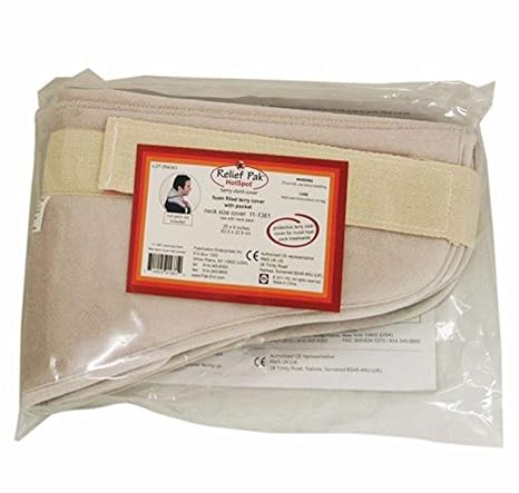 Relief Pak - 11-1361 Moist Heat Pack Cover - Terry with Foam-Fill - neck - 9" x 25"