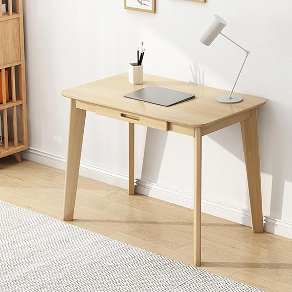 31/39/47in Wooden Writing Desk - Home Office Workbench Desk with Drawer, Laptop Computer Work Study Table (31 * 19in)