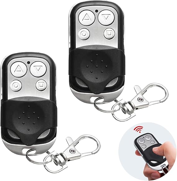 2 PCS Universal Gate Remote Control, 433MHz, Copy Cloning Key Fob
