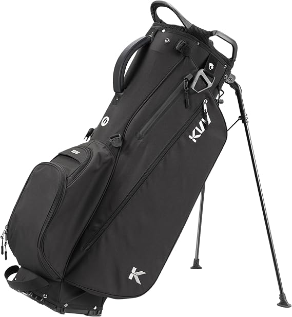 KVV Lightweight Golf Stand Bag with 7 Way Full-Length Dividers, 5 Zippered Pockets, Automatically Adjustable Dual Straps,Elegant Design