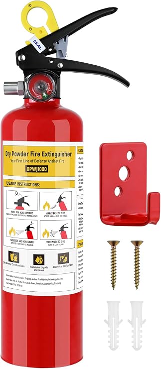 1 Pack 2.5 lb ABC Dry Chemical 1-A:10-B:C Fire Extinguishers