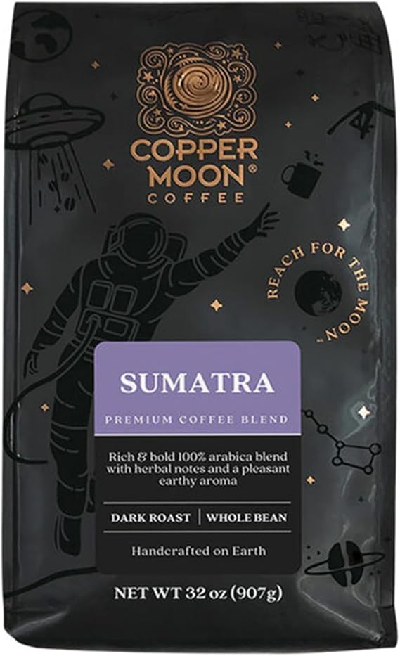 Sumatra Blend Whole Bean Coffee 2 lb. - 4/Pieces WS-110CMWBSMTRA-NF