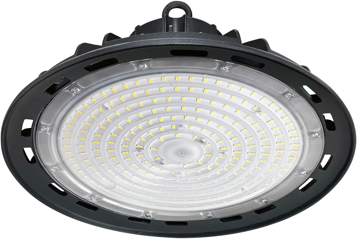 Long Life Lamp Company High Bay Light LED 150w UFO 6500k IP65 Ultra Bright Suspended Ceiling Lighting for Industrial Warehouse, Workshops 150WUFO7 [Energy Class F]